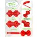 100 Pcs Cartoon Design Girls Hair Barrettes - Butterfly, Plum Blossom, Bow, Heart-shaped | Kids Baby Hair Clips Accessories - Buy Online on GoSupps.com