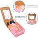 Buy Stylish Leather Lipstick Case with Mirror | Mini Lip Gloss Organizer Abstract Watercolor Orange - Buy Online on GoSupps.com