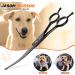ASON 7.5 Dog Grooming Shear | Professional Up-curved Scissor for Pets | Japanese Stainless Steel | Curved with Round Tips | Black - Buy Online on GoSupps.com