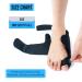 360 Relief Orthopedic Bale Zeh Rail Corrector | Hallux Valgus Pain Relief & Protection | Adjustable Size | Black with Silicone Separators & Laundry Bag - Buy Online on GoSupps.com