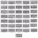 XIANZI 36pcs Mini Nail Art Silicone Mold Leaves Flower Animals Template Resin Molds Kit