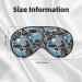Blue Excavator Print Sleep Eye Mask - Soft Eyeshade with Elastic Strap for Travel & Night Sleeping - Buy Online on GoSupps.com