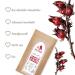 Organic Hibiscus Tea 100g | Noble Herb - Premium Dried Hibiscus Flowers - Additive-Free KBA Organic Hibiscus Tea - Buy Online on GoSupps.com