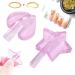 2pcs Embossed Nail Art Molds - Star & Heart Shape Metal Frame Tools for Professional Manicure - Buy Online on GoSupps.com