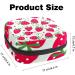 Red Strawberry Pattern Portable Period Bag | Candy Napkins Storage for Women & Teens | Menstrual Cup & Breastfeeding Holder - Buy Online on GoSupps.com