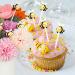 24Pcs Bumble Bee Cupcake Toppers Little Figurine Big Eyes Cute Bee Cupcake Picks Oh Baby Cake Decoration for Bee Theme Baby Shower Kids Boys Girls Birthday Party Decorations Supplies Gifts Style 2 - Buy Online on GoSupps.com
