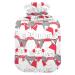 Heat bottle with a Christmas cat smiling with reference heat bottles for pain relief handfoot warmer heat pack for heat and cold therapy 2 L