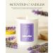 AOOVOO Lavender Scented Candles - Aromatherapy Soy Candle with Crystals | 10oz Gifts for Women & Moms - Perfect for Christmas & Birthdays - Buy Online on GoSupps.com