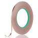 tifanso Copper Tape Copper Foil Tape Conductive Adhesive Tape with Double Sided for Stained Glass  EMI Shielding  Electrical Repairs  Guitar  Crafting  Garden (1/5 inch 52yds)