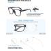 Livho 2 Pack Blue Light Blocking Glasses - Anti Eyestrain & UV Glare for Women Men - Computer Reading/Gaming/TV/Phones - Light Black+Clear - Buy Online on GoSupps.com