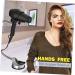 Alipis Adjustable Blow Bathroom Storage Suction Hair Stand Cup Steel Holder Dryer Rack Hands - Buy Online on GoSupps.com