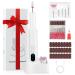 Electric Nail Files 20000RPM Nail Drill Kit Cordless Nail Drill with 78 Kits Portable Nail Drill Files Kit with Dual Charge Ports 3 Adjustable Speeds for Acrylic Gel Nails Care Kit Gifts for Women White