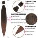 Xusuperb 30-Inch Pre-Stretched Braiding Hair - Ombre Brown 6 Pack | Soft Knotless Yaki Extensions for Easy Braids | Kanekalon Kunsthaar - Buy Online on GoSupps.com