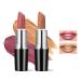 Anglicolor 2PCS Metallic Glitter Lipstick Lipstick Highly Pigmented Glitter lipstick Moisturising Velvety smooth application Creamy sculpted design lipstick (#01+#10)