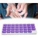 Monthly Pill Organizer | 4-Week Vitamin Case & Travel Medicine Holder - 31 Day Small Compartments - Buy Online on GoSupps.com