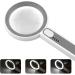 Illuminated Handheld Lighted Magnifying Glass for Kids | Handheld for Reading Coin and Jewelry Appreciation Scientific Observation 7518s--75mm - Buy Online on GoSupps.com