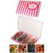 Gift Sweets - 125g Lion Football Gums 125g Lion Midget Gems 125g Lion Liquorice Gums & 125g Lion Fruit Salad Gums