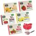 Bakol Jel Dessert Mix - All Natural Vegan, Kosher & Halal - Set of 6 Flavors (Orange, Strawberry, Raspberry, Lemon, Cherry, Unflavored) - No Artificial Sweeteners or Colors - Buy Online on GoSupps.com