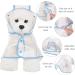 Waterproof Dog Raincoat with Hood | Petcute Medium & Large Blue PVC Coat - Breathable & Transparent - Buy Online on GoSupps.com