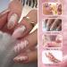 Rechoo Gel Liner Nail Art Set - Pink & Glitter Gel Polish for French Manicure, Drawing, and Painting - Soak Off Formula - Ideal for DIY Home Nail Salon - 2pcs - Buy Online on GoSupps.com