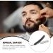 Solustrie Classic Vintage Foldable Razor - Premium Beard & Eyebrow Knife for Men | Manual Mustache & Beard Cutting Tool | Perfect for Home Barbers - Buy Online on GoSupps.com