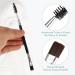 VOCOSTE Double-ended Makeup Brush Set - 2pcs Eyebrow & Smudger Brush with Wooden Handle | International Shipping Available - Buy Online on GoSupps.com