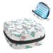 Anna Cowper Budgie Beauty Pattern Sanitary Napkin Storage Bag Feminine Menstrual Cup Pouches Nursing Pad Holder Tampon Bags Portable Period Bag for Women Teen Girls 1Pcs Multi-colored 2