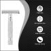 Pearl Double Edge Open Comb Safety Razor for Men - Eco-Friendly Brass Metal Razor | Premium Shaving Kit for Valentine's Gift - Buy Online on GoSupps.com