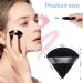 8PCS Velvet Triangle Powder Puff Set for Face & Body Makeup - Black - Buy Online on GoSupps.com