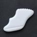 Jade Gua Sha Massage Tool | Natural Gemstone Facial Tool for Anti-Aging & Wrinkle Reduction - White 03 - Buy Online on GoSupps.com