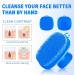 Silicone Face Scrubber Facial Cleansing Brush Silicone Face Wash Brush Manual Waterproof Cleansing Skin Care Face Brushes for Cleansing and Exfoliating (Blue) - Buy Online on GoSupps.com