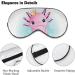 Cute Axolotl Sleep Mask | Soft Light-Blocking Eye Cover for Women | Adjustable Cartoon Blindfold - Buy Online on GoSupps.com