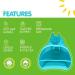 Fish Shampoo Kids Rinse Cup - Tear-Free Baby Rinser | Durable BPA-Free Bath Pail for Kids in Blue - Buy Online on GoSupps.com