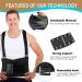 Work Back Brace with Removable Suspenders - XL/2XL Lower Back Pain Protection for Men & Women | Ideal for Moving Construction Warehouse & Heavy Lifting - Buy Online on GoSupps.com