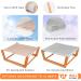 HullPetshop Cat Hammock & Dog Bed - Elevated Wood Pet Furniture for Small, Medium & Large Pets | Easy Assembly Indoor Hammock for Cats - Grey/Mink - Buy Online on GoSupps.com