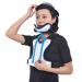 Neck breast corrector head-neck breast adjustable neck breast support lumbar support rehabilitation device solid braces (blue) blue