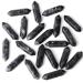 Xiannvxi 20 pieces crystals set gemsteine black labradorite stone natural healing crystal set polished drum stones magic wand Reiki bulk six-socket hexing gift black labradorite-20PCs