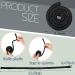 12 Spiral Lock Hair Tie for Dreadlocks & Thick Curly Hair - Bendable Iron Wire Ponytail Holder in Black - Buy Online on GoSupps.com