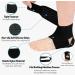 INDEEMAX Ankle Support Brace Adjustable Ankle Wraps for Man and Women Ankle Straps for Plantar Fasciitis Achilles Tendonitis Arthritis Ligament damage Injury Recovery Single Black One Size Black1 - Buy Online on GoSupps.com