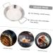 Zerodeko Stainless Steel Pan Wok Frying Pan Camping Dishes Utensils Grilling Pan Pasta Serving Plate Outdoor Grill Pan Steel Frying Pan Non Stick Griddle Pan Sticky Pan Work Flat 31.80X22.00X3.50CM Silver - Buy Online on GoSupps.com