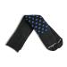Core-Spun Patterned AFO Interface Socks for Kids by SmartKnit Small Black/Royal Blue