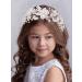 IYOU Holy Communion Hair Accessories White Flower Headband Pearl Birthday Wedding Headpiece for Girls