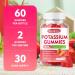 Potassium Gummies 1000mg Potassium Bicarbonate Supplement for Adults & Kids Potassium Supplement for Electrolyte Balance & Muscle Heath Sugar-Free Strawberry Flavor 60 Count 60 Count (Pack of 1) - Buy Online on GoSupps.com