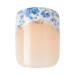 LoveShackFancy x imPRESS Hydrangea Blue Press-On Manicure Set | Short Square Nails with Prep Pad, File, Stick | Limited Edition - Buy Online on GoSupps.com