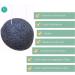 Naturaholic Charcoal Konjac Sponge - All-Natural Vegan Exfoliating Sponge for Face & Body - Large Size - Buy Online on GoSupps.com
