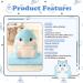 Muziri Kinokoo Hamster Plush Pillow Blanket - Soft Nap Blanket & Toy Blanket in Blue - Buy Online on GoSupps.com