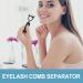 Eyelash Comb - Women's Arc-Designed Eyelash Definer Comb - Portable Makeup Mascara Comb Eye Lash Separator for Women Girls - Buy Online on GoSupps.com
