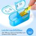 7-Day Tablet Organizer Box - Portable Pill Dose Case with 14 Compartments - Ideal for Medications on the Go - Blue - Buy Online on GoSupps.com