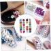  Ipetboom Ipetboom 2 Dozen Nail Art Decorations Handmade 3D Nail Studs Colorful Manicure Jewelry - Buy Online on GoSupps.com