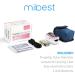 Mibest OLED Finger Pulse Oximeter O2 Meter - Dual Color White/Pink - Buy Online on GoSupps.com